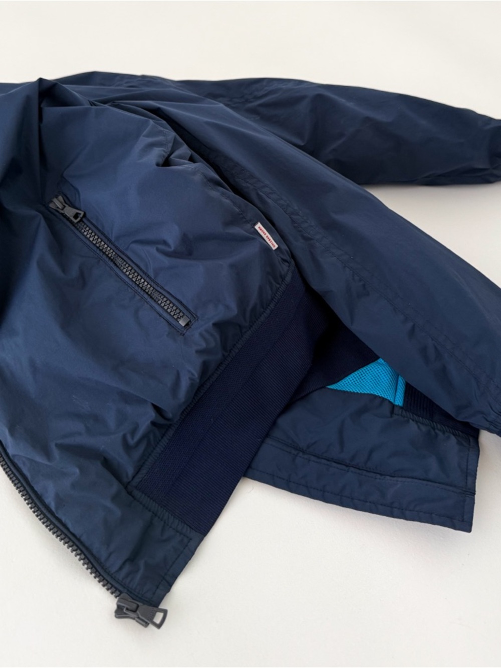 Orlebar Brown Windbreaker Bomber Jacket Spring Navy Blue Men's Size M - Picture 12 of 14